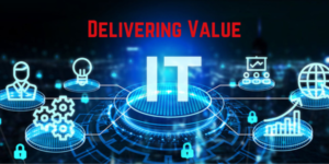 a Digital Graphic Featuring the Word "it" Surrounded by Various Technology Icons, with "delivering Value" Prominently at the Top, Highlights the Crucial Role of It Consulting in Today's Tech-driven World.