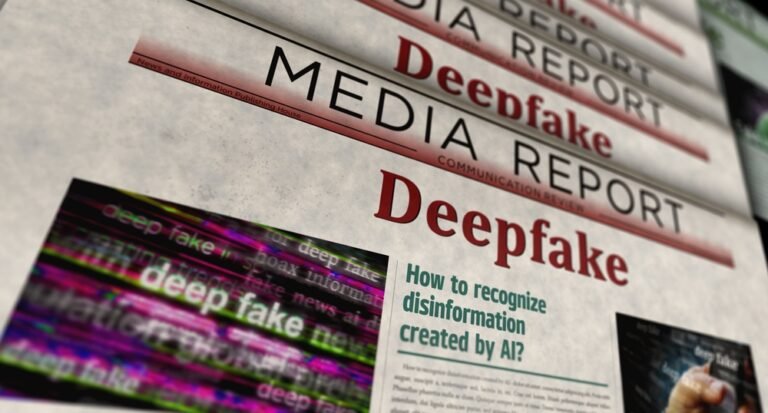 pitcure with various headlines stating DeepFake