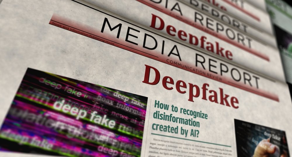 Pitcure with Various Headlines Stating Deepfake